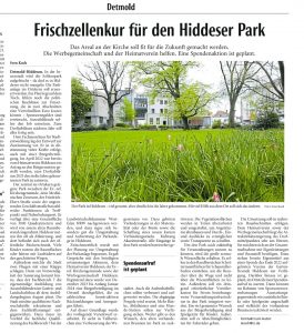 Lippische Landezeitung: Frischzellenkur für den Hiddeser Park